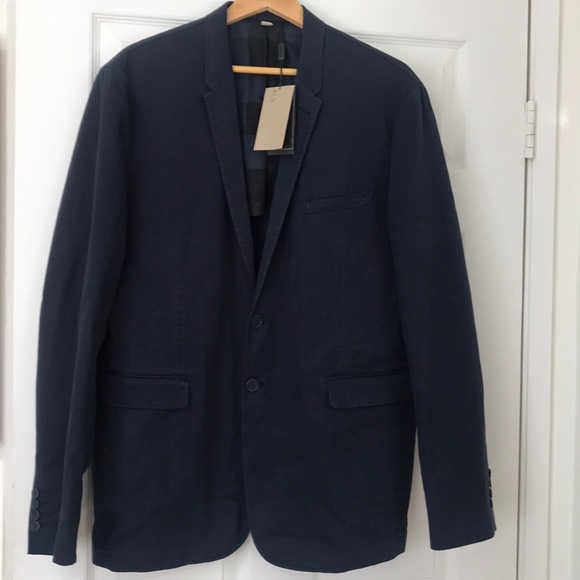 BURBERRY NAVY BLUE MENS JACKET